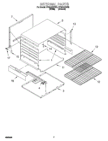 05 - Internal parts for Whirlpool Range SF3020SWW3 from AppliancePartsPros.com
