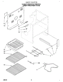 05 - Unit parts for Whirlpool Range RF364BBDQ0 from AppliancePartsPros.com