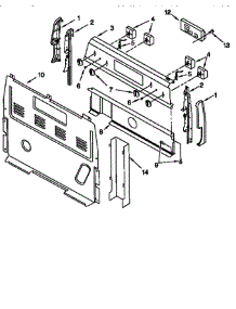 Control Panel parts for Whirlpool Range RF364BXEQO from AppliancePartsPros.com