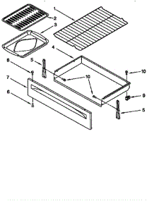 Drawer And Broiler parts for Whirlpool Range RF364BXEQO from AppliancePartsPros.com