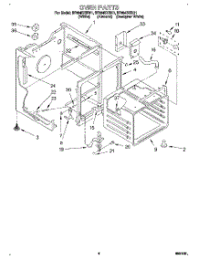 04 - Oven parts for Whirlpool Range RF364BXBN1 from AppliancePartsPros.com