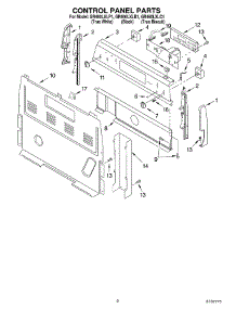02 - Control Panel Parts parts for Whirlpool Range GR460LXLB1 from AppliancePartsPros.com
