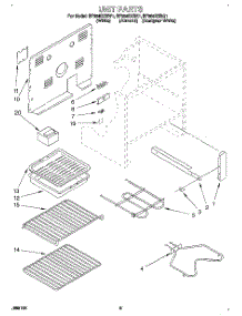 05 - Unit parts for Whirlpool Range RF364BXBQ1 from AppliancePartsPros.com