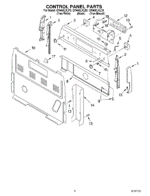 02 - Control Panel Parts parts for Whirlpool Range GR460LXLC0 from AppliancePartsPros.com