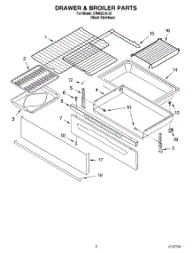 02 - Drawer & Broiler Parts parts for Whirlpool Range GR465LXLS1 from AppliancePartsPros.com