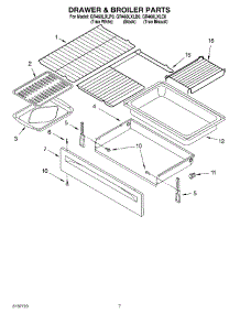 05 - Drawer & Broiler Parts, Miscellaneous Parts parts for Whirlpool Range GR460LXLC0 from AppliancePartsPros.com