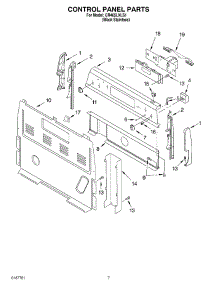 05 - Control Panel Parts, Miscellaneous Parts parts for Whirlpool Range GR465LXLS1 from AppliancePartsPros.com