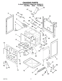 03 - Chassis Parts parts for Whirlpool Range GR460LXLC1 from AppliancePartsPros.com