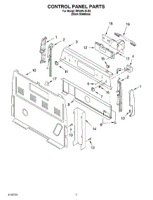 05 - Control Panel Parts, Miscellaneous Parts parts for Whirlpool Range GR465LXLS0 from AppliancePartsPros.com