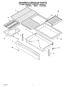 05 - Drawer & Broiler Parts, Miscellaneous Parts parts for Whirlpool Range GR460LXLP1 from AppliancePartsPros.com