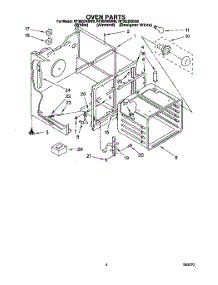 03 - Oven parts for Whirlpool Range RF362BXBW0 from AppliancePartsPros.com