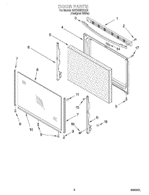 05 - Door, Optional parts for Whirlpool Range 4RF302BXGQ1 from AppliancePartsPros.com