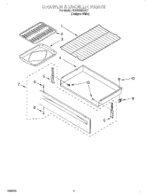 04 - Drawer And Broiler parts for Whirlpool Range 4RF302BXEQ1 from AppliancePartsPros.com