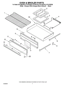 05 - Oven And Broiler parts for Whirlpool Range SF315PEKQ0 from AppliancePartsPros.com