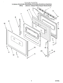 06 - Door, Optional parts for Whirlpool Range SF315PEGV6 from AppliancePartsPros.com