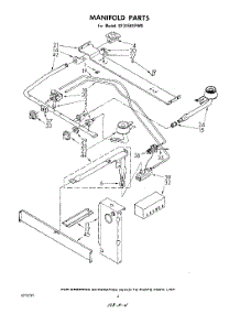 03 - Manifold parts for Whirlpool Range SF315EEPW0 from AppliancePartsPros.com