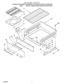 05 - Broiler parts for Whirlpool Range SF315PEGT6 from AppliancePartsPros.com