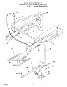 03 - Manifold parts for Whirlpool Range SF315PEGW0 from AppliancePartsPros.com