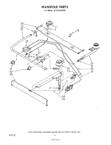 03 - Manifold parts for Whirlpool Range SF315ESPW0 from AppliancePartsPros.com
