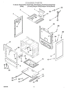 04 - Chassis parts for Whirlpool Range SF315PEGW5 from AppliancePartsPros.com