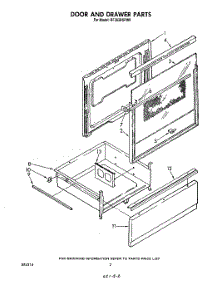 02 - Door And Drawer parts for Whirlpool Range RF303BXPW0 from AppliancePartsPros.com