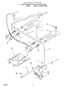 03 - Manifold parts for Whirlpool Range SF315PEGW1 from AppliancePartsPros.com