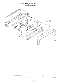 04 - Backguard parts for Whirlpool Range SF315ESRW1 from AppliancePartsPros.com