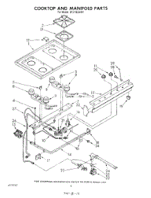 06 - Cook Top And Manifold , Literature parts for Whirlpool Range SF315ESRW1 from AppliancePartsPros.com