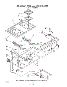 06 - Cook Top And Manifold , Literature parts for Whirlpool Range SF315EERW0 from AppliancePartsPros.com
