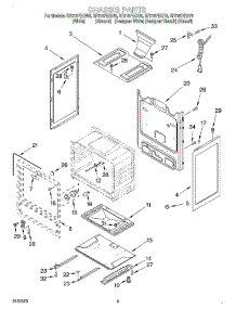 04 - Chassis parts for Whirlpool Range SF315PEGQ6 from AppliancePartsPros.com