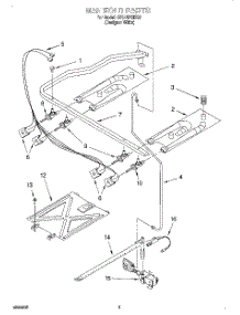 03 - Manifold parts for Whirlpool Range SF315PEEQ0 from AppliancePartsPros.com