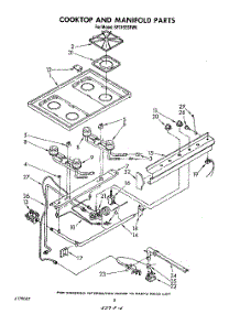 06 - Cook Top And Manifold , Literature parts for Whirlpool Range SF315ESRW0 from AppliancePartsPros.com
