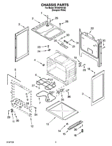03 - Chassis Parts parts for Whirlpool Range RF303PXKQ0 from AppliancePartsPros.com