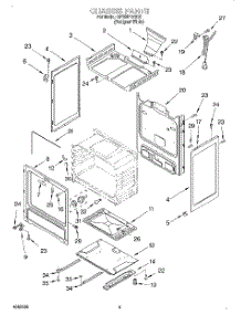 04 - Chassis parts for Whirlpool Range SF303PEGQ1 from AppliancePartsPros.com