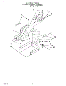 06 - Lock, Literature parts for Whirlpool Range SS385PEEQ2 from AppliancePartsPros.com