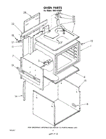 03 - Oven parts for Whirlpool Range RHE6760P from AppliancePartsPros.com
