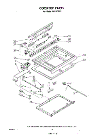 04 - Cooktop parts for Whirlpool Range RHE6760P from AppliancePartsPros.com