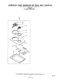08 - Surface Unit Rck 889 (261976) parts for Whirlpool Range RHE6760P from AppliancePartsPros.com