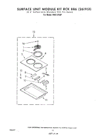 09 - Surface Unit Rck 886 (261951) parts for Whirlpool Range RHE6760P from AppliancePartsPros.com