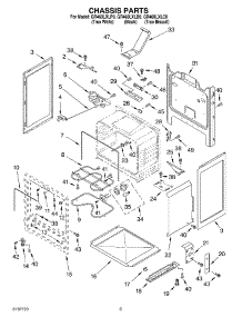 03 - Chassis Parts parts for Whirlpool Range GR460LXLP0 from AppliancePartsPros.com