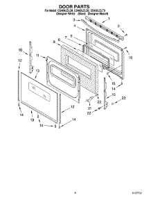 06 - Door Parts, Miscellaneous Parts parts for Whirlpool Range GS460LELQ0 from AppliancePartsPros.com