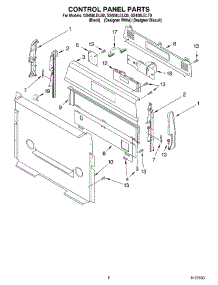 02 - Control Panel Parts parts for Whirlpool Range GS458LELQ0 from AppliancePartsPros.com