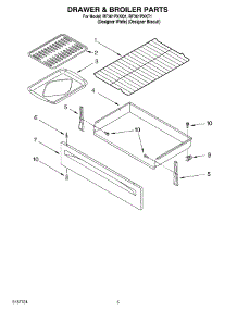 04 - Drawer And Broiler parts for Whirlpool Range RF361PXKQ1 from AppliancePartsPros.com