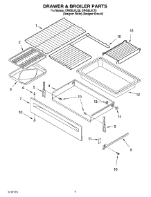 05 - Drawer And Broiler, Optional parts for Whirlpool Range GR458LXLQ0 from AppliancePartsPros.com