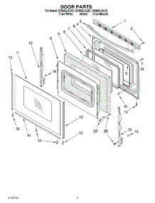 04 - Door Parts parts for Whirlpool Range GR460LXLB0 from AppliancePartsPros.com