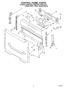 02 - Control Panel Parts parts for Whirlpool Range GS460LELT0 from AppliancePartsPros.com