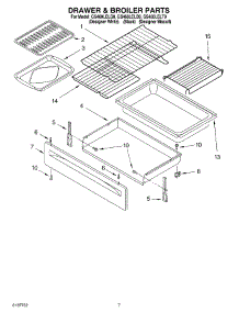 05 - Drawer & Broiler Parts parts for Whirlpool Range GS460LELT0 from AppliancePartsPros.com