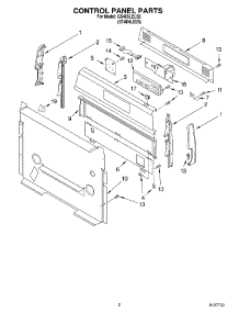 02 - Control Panel Parts parts for Whirlpool Range GS465LELS0 from AppliancePartsPros.com