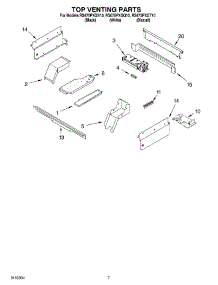 06 - Top Venting parts for Whirlpool Range RS675PXGQ10 from AppliancePartsPros.com
