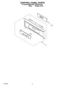 03 - Control Panel parts for Whirlpool Range RS696PXGB10 from AppliancePartsPros.com